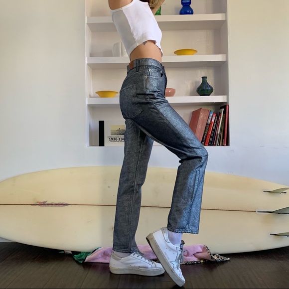 High waisted glittery pants from Urban Outfitters - Picture 4 of 5